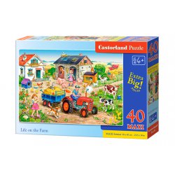 Puzzle 40 maxi Life on the Farm Castorland